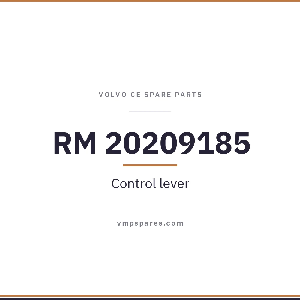 RM 20209185 – Control lever