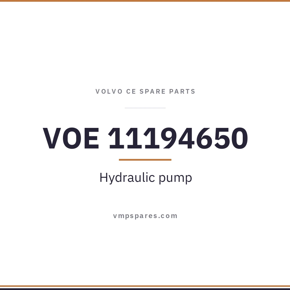 VOE 11194650 – Hydraulic pump
