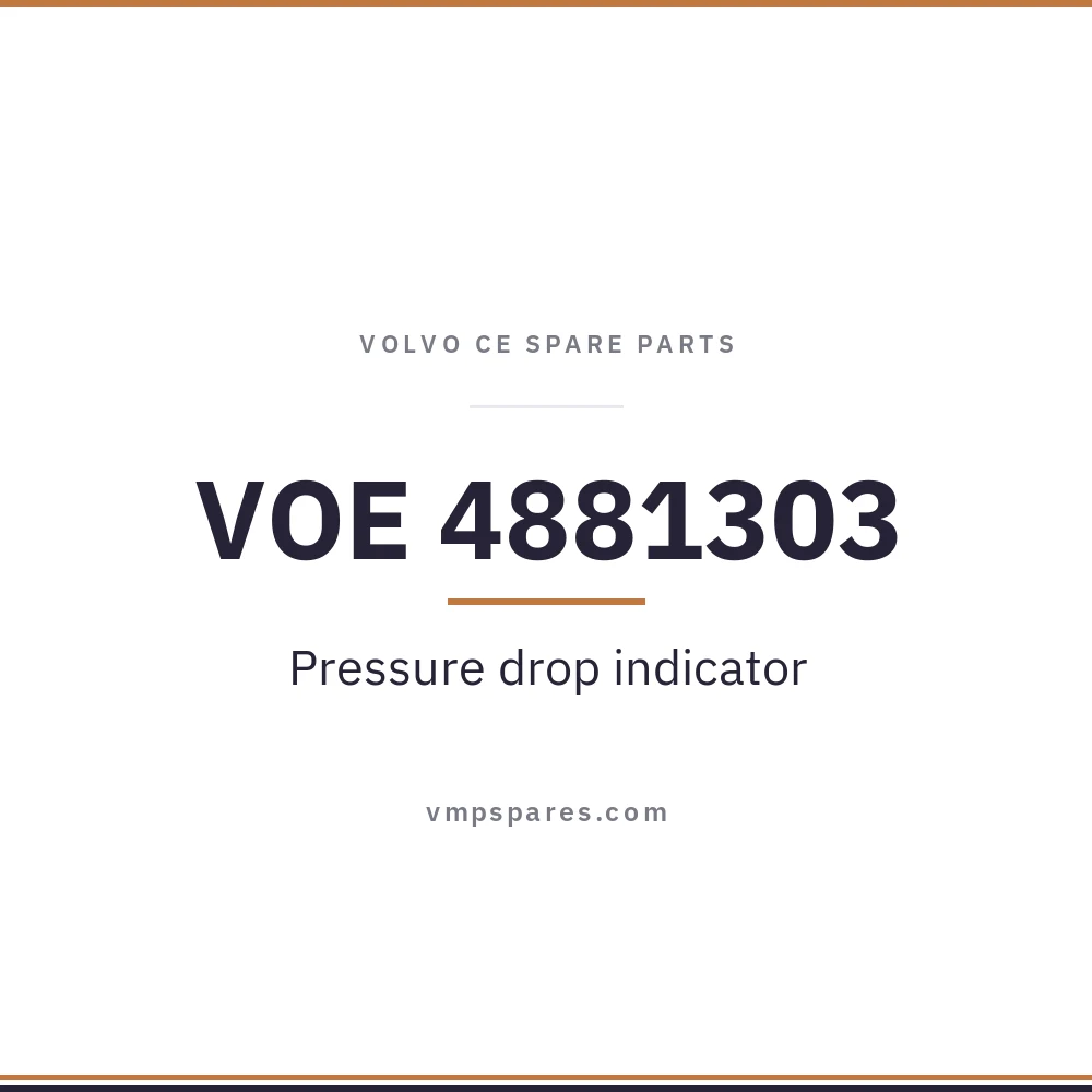 VOE 4881303 – Pressure drop indicator