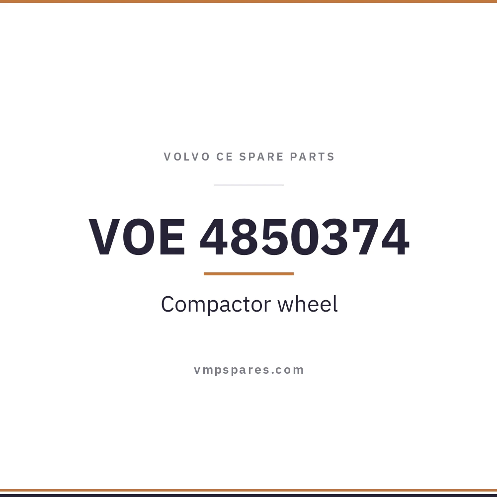 VOE 4850374 – Compactor wheel