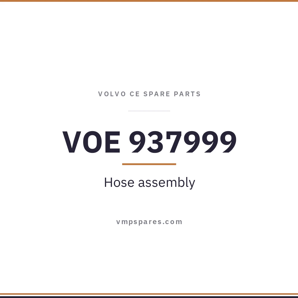 VOE 937999 – Hose assembly