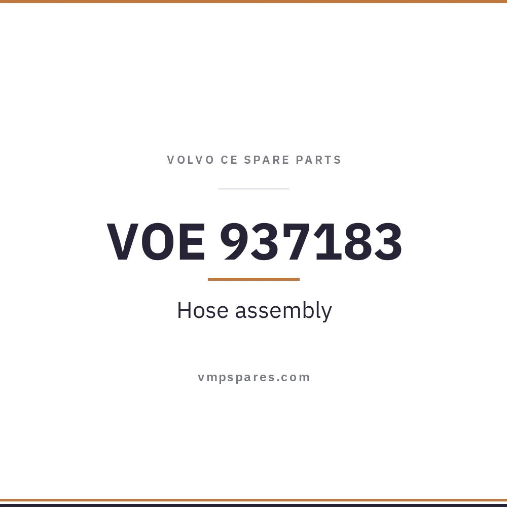 VOE 937183 – Hose assembly