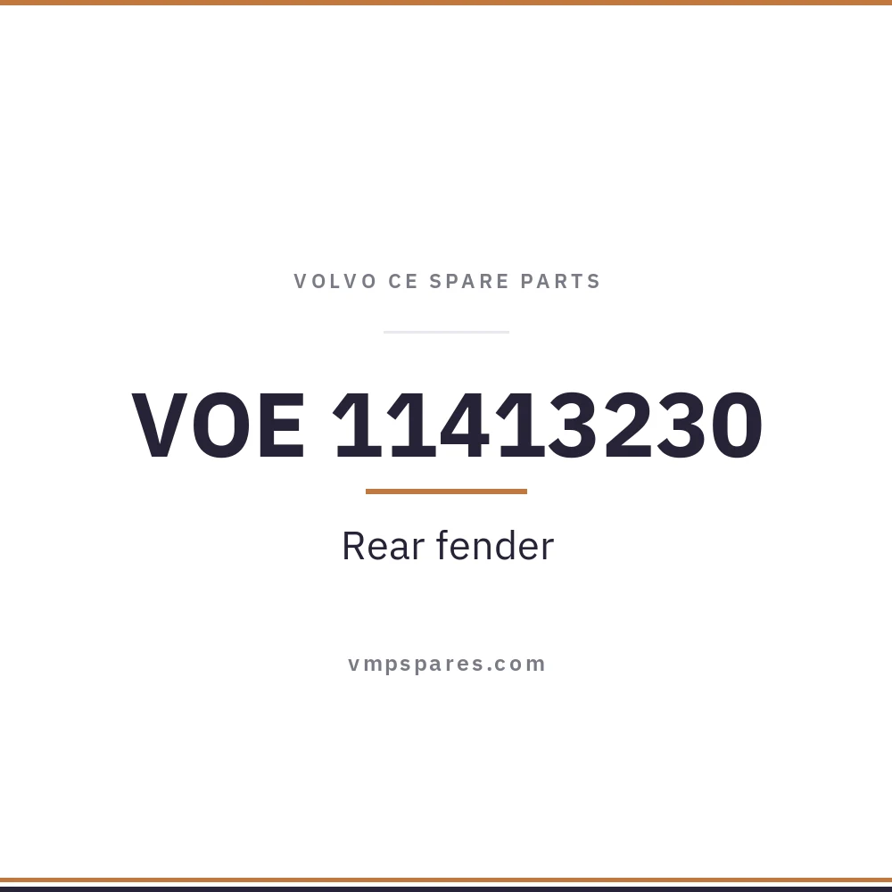 VOE 11413230 – Rear fender
