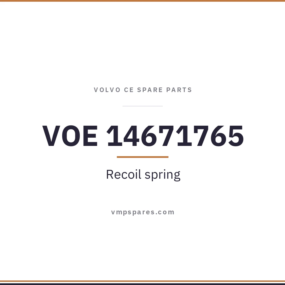 VOE 14671765 – Recoil spring