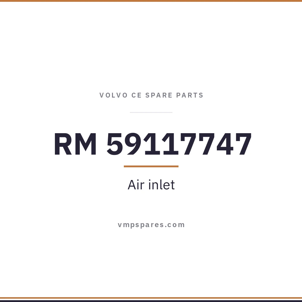 RM 59117747 – Air inlet