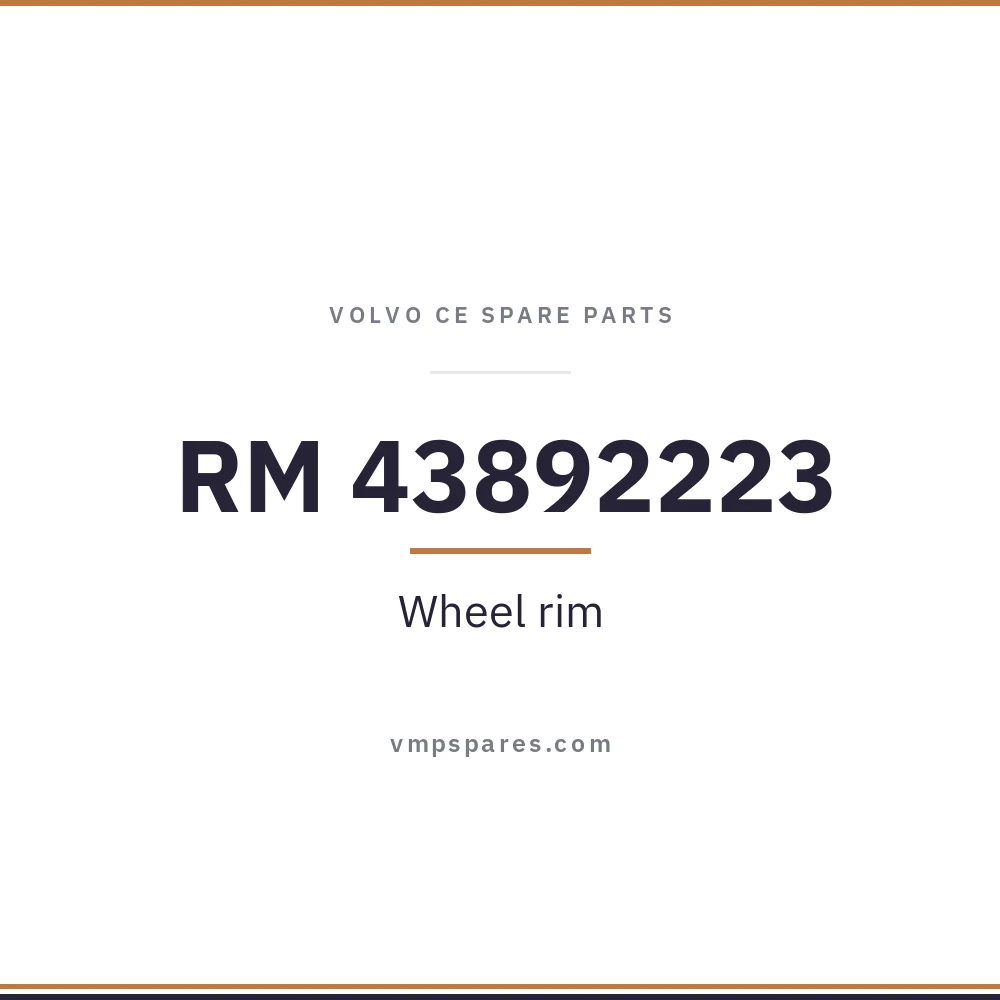 RM 43892223 – Wheel rim