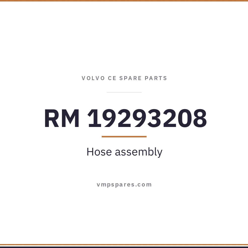 RM 19293208 – Hose assembly