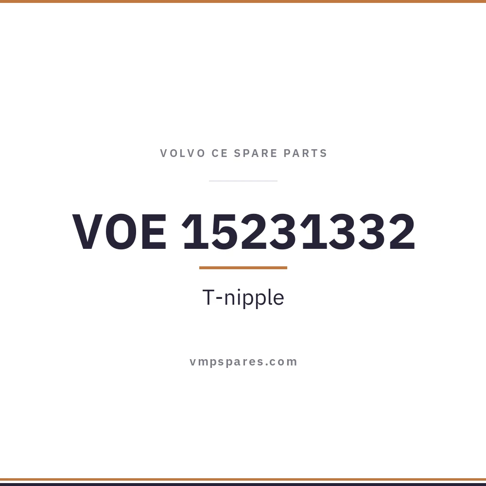 VOE 15231332 – T-nipple