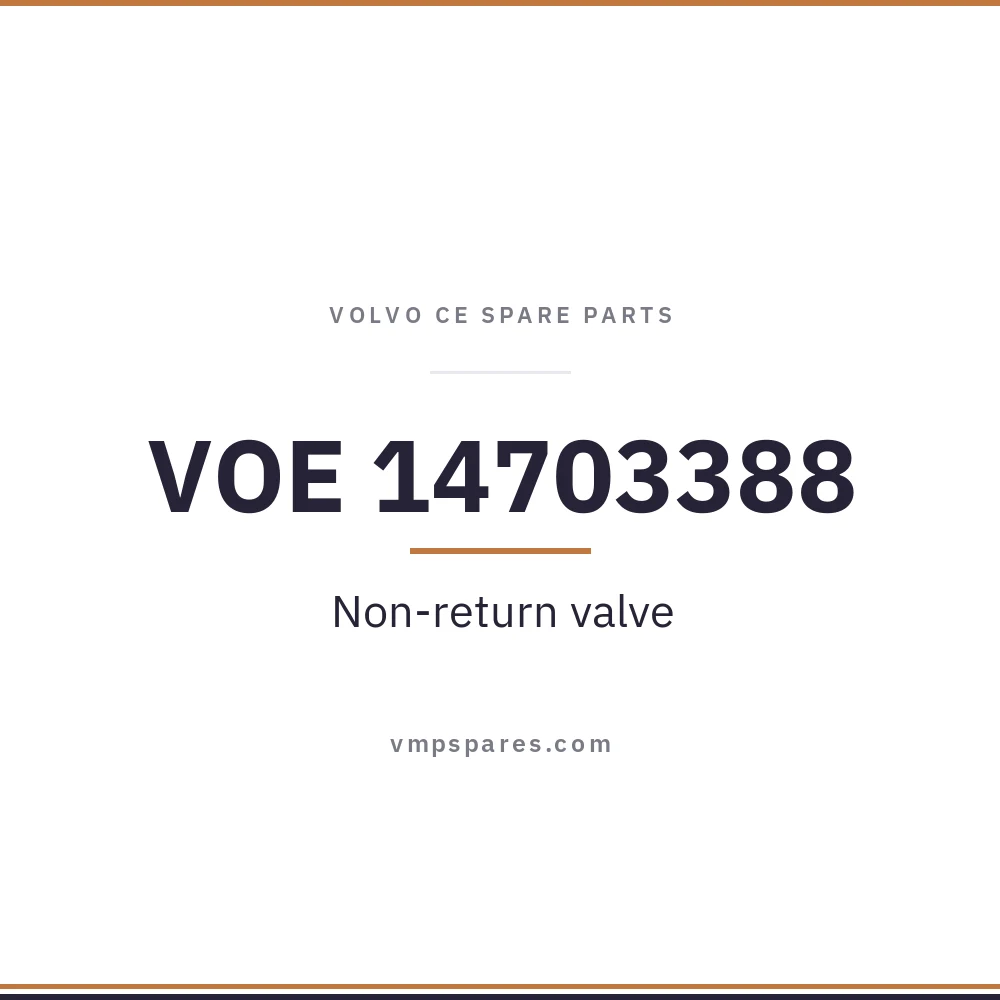 VOE 14703388 – Non-return valve