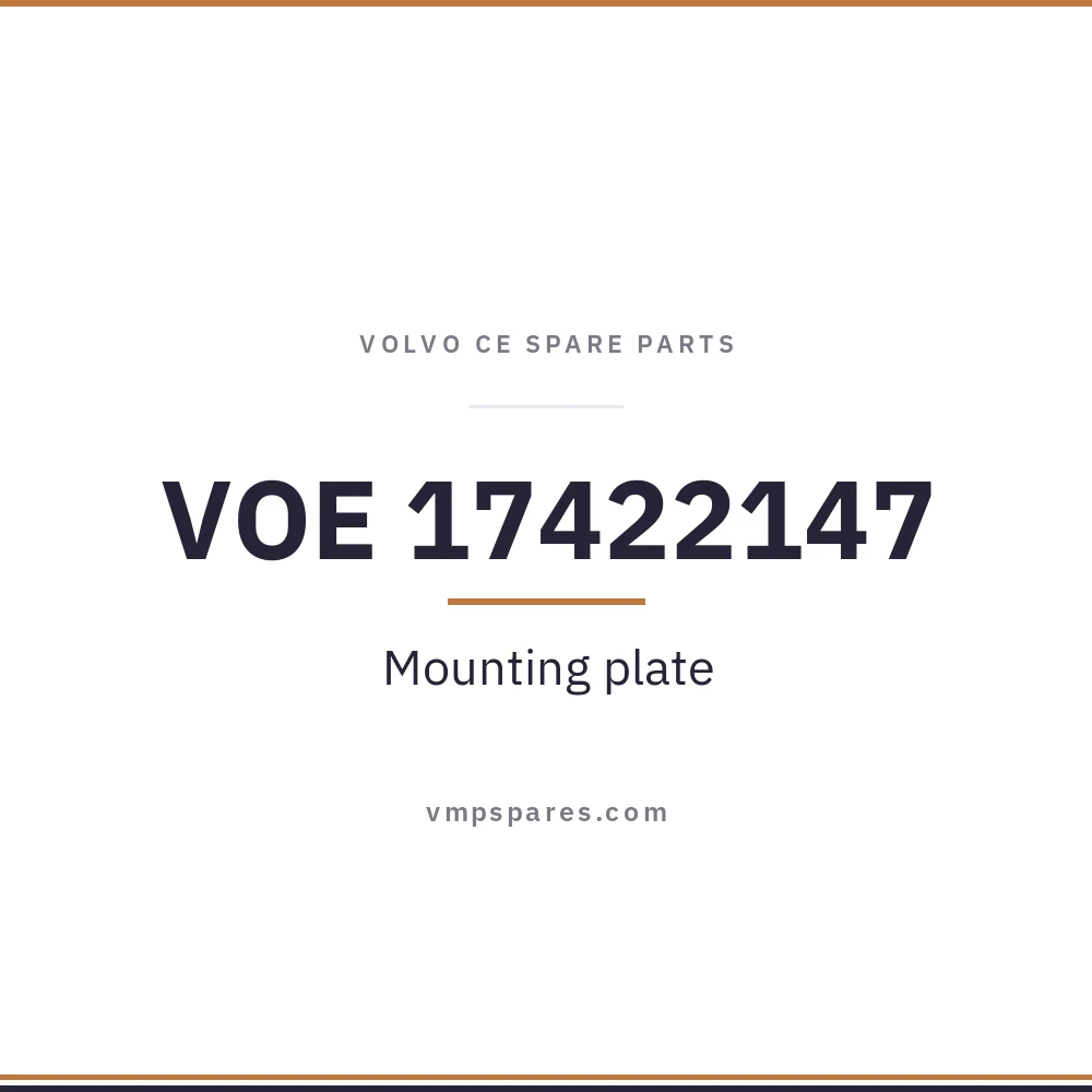 VOE 17422147 – Mounting plate