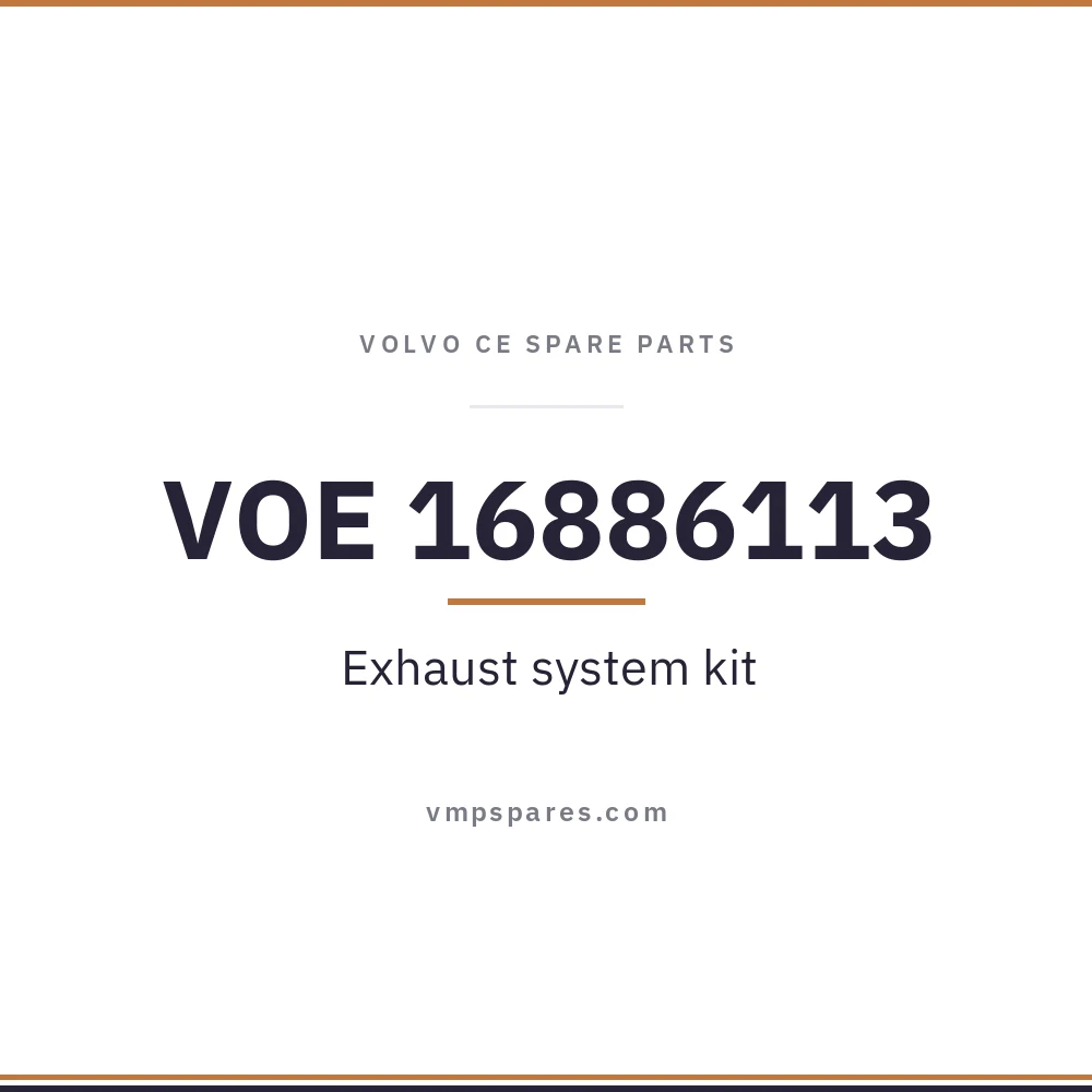 VOE 16886113 – Exhaust system kit
