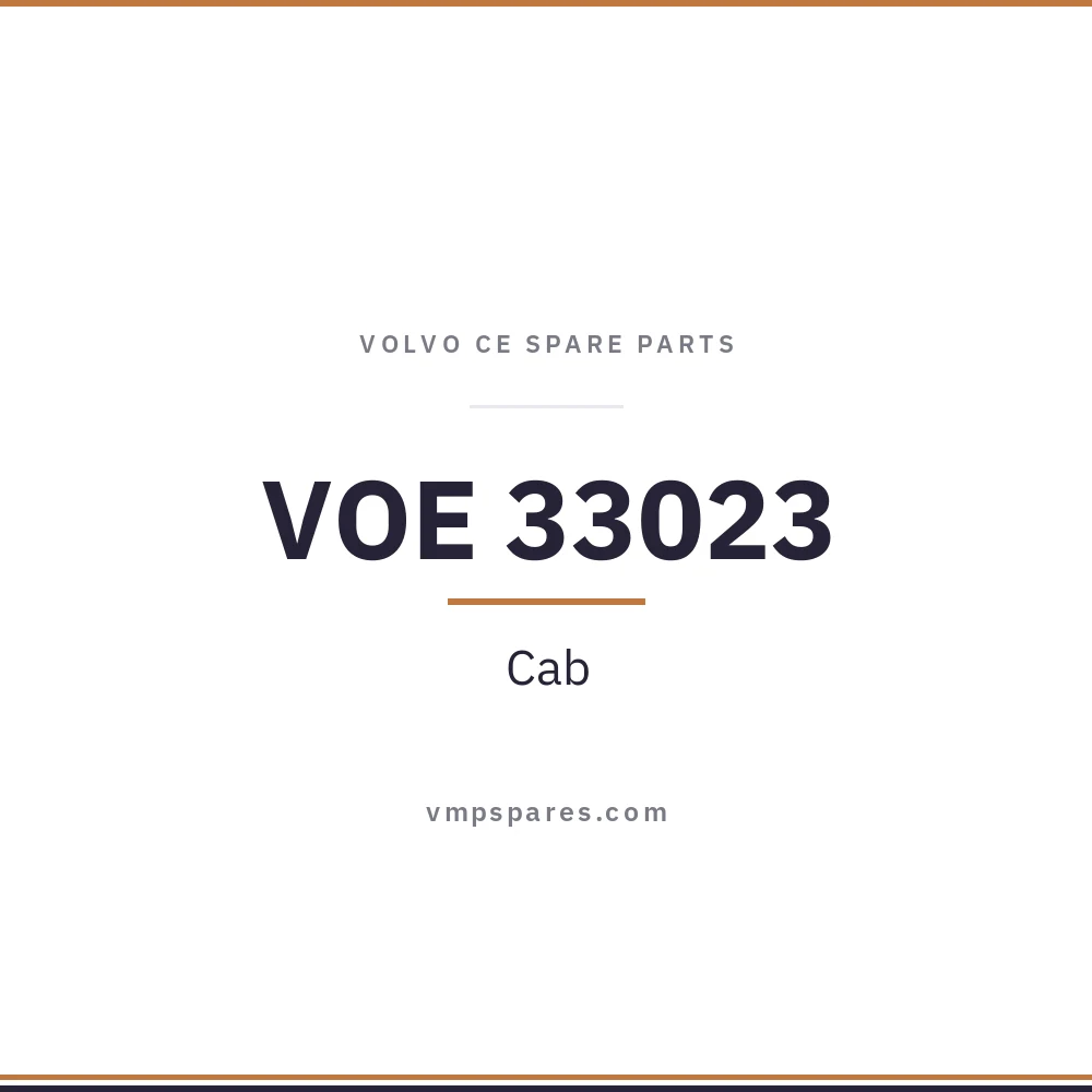 VOE 33023 – Cab