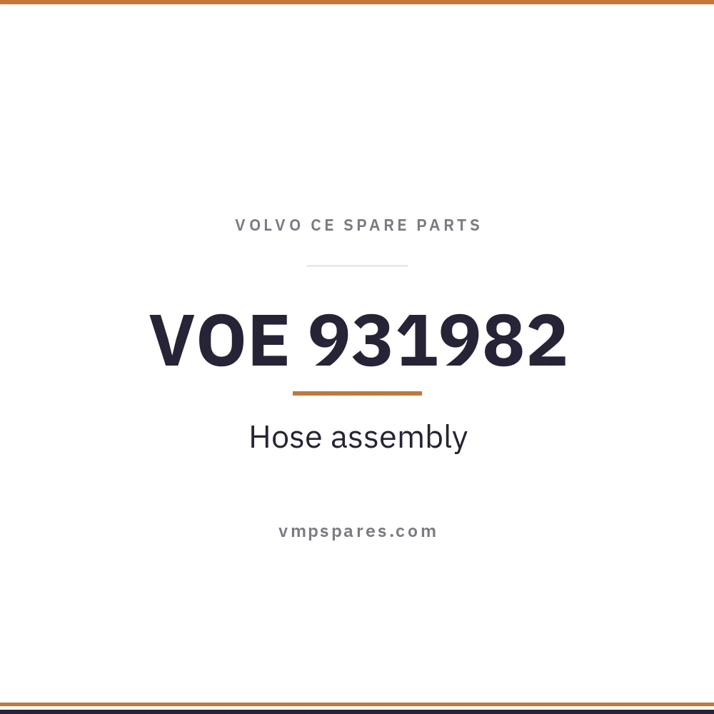 VOE 931982 – Hose assembly