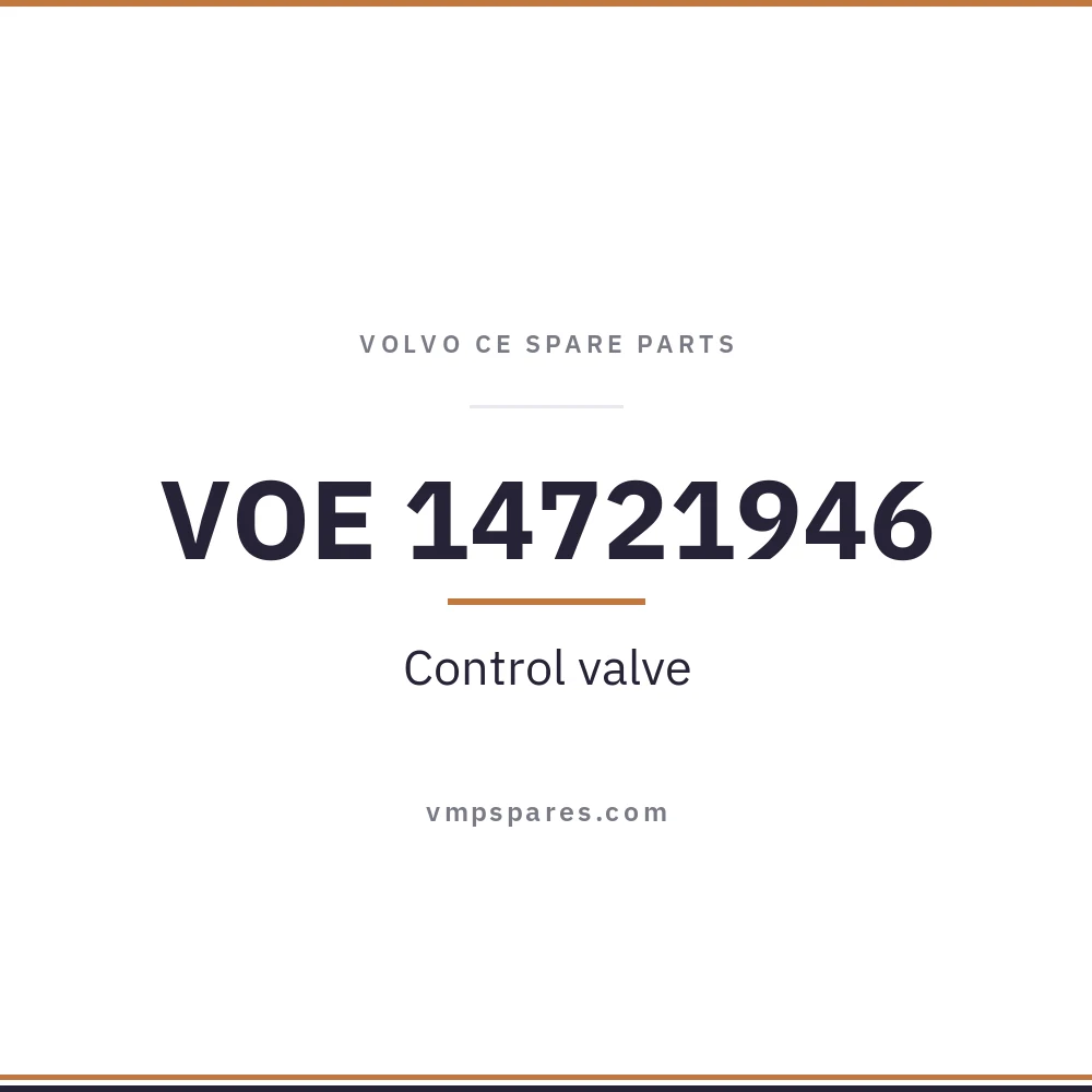VOE 14721946 – Control valve