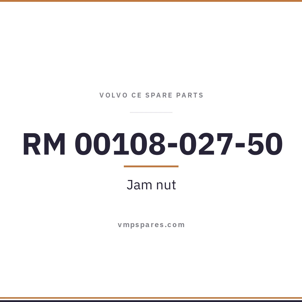 RM 00108-027-50 – Jam nut