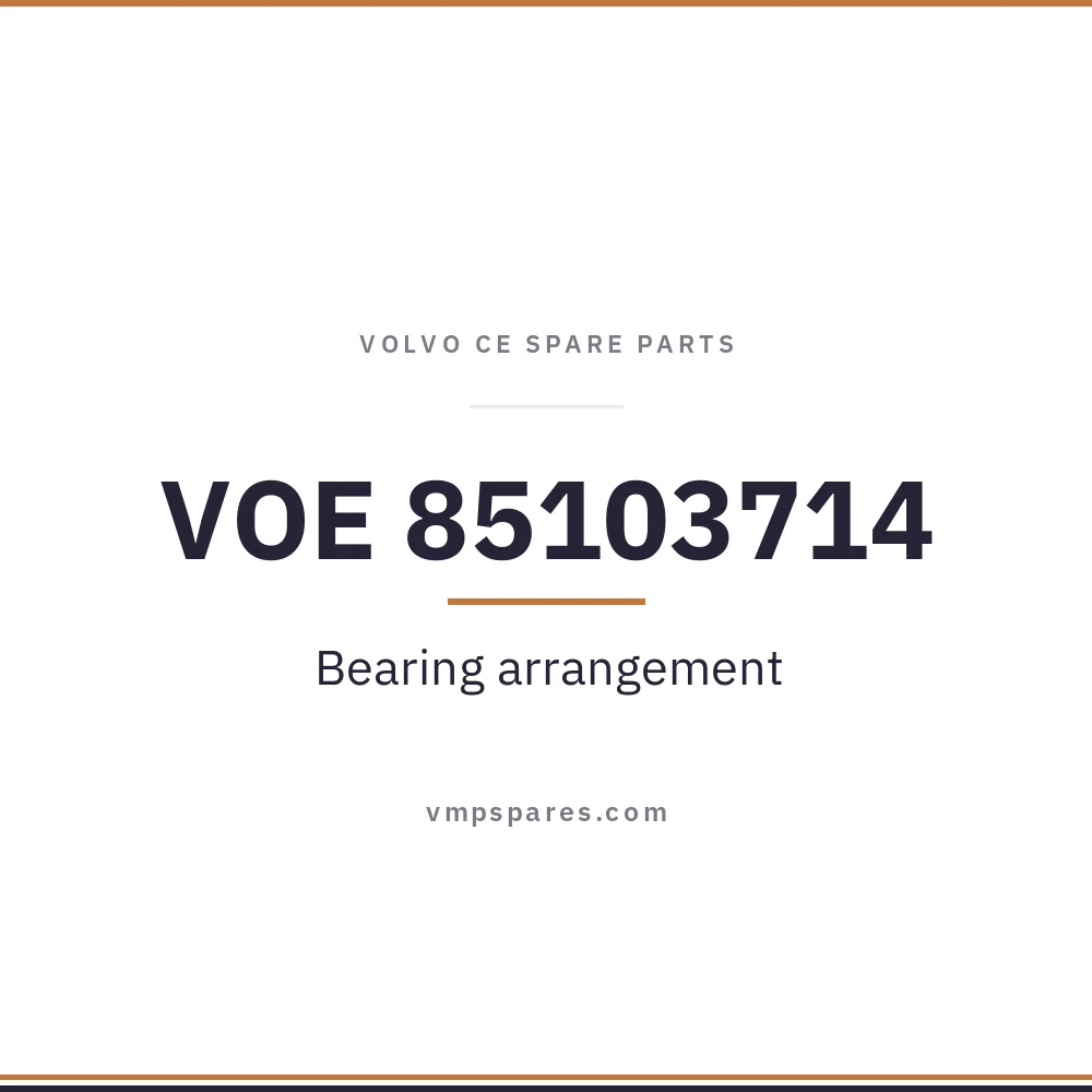 VOE 85103714 – Bearing arrangement