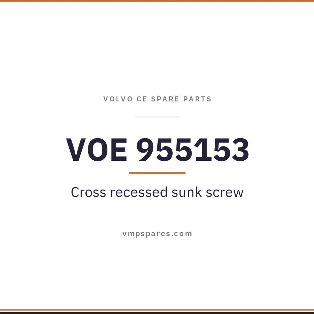 VOE 955153 – Cross recessed sunk screw