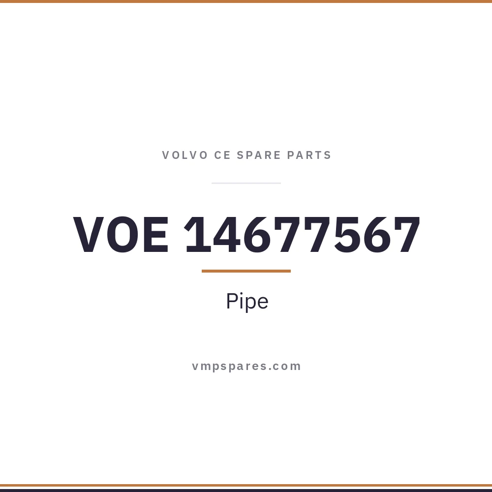 VOE 14677567 – Pipe