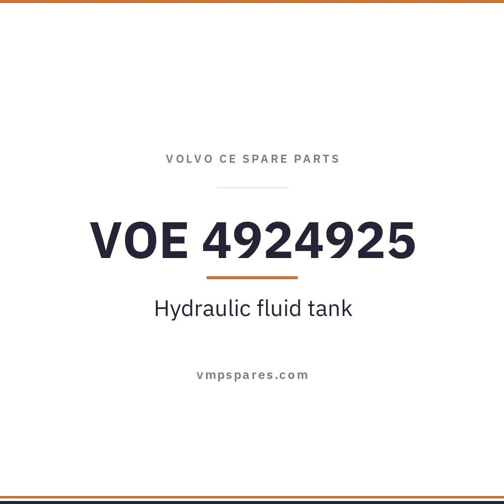 VOE 4924925 – Hydraulic fluid tank