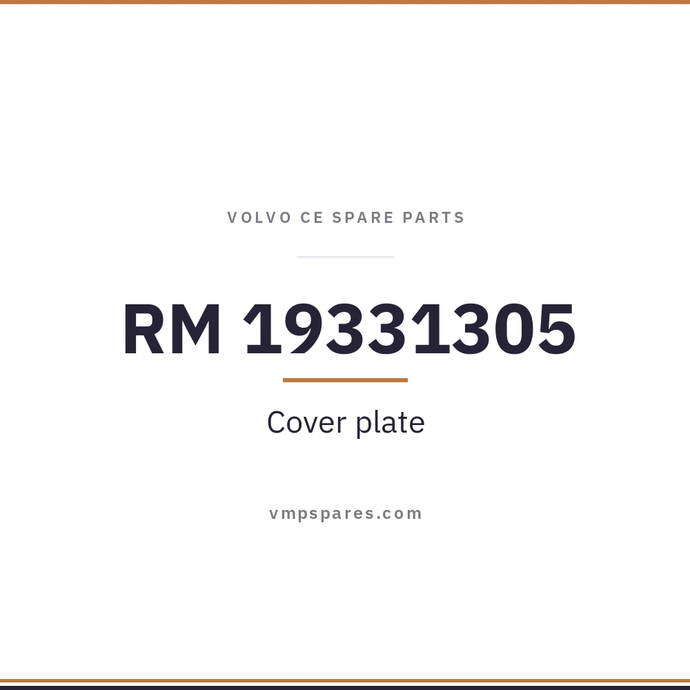 RM 19331305 – Cover plate