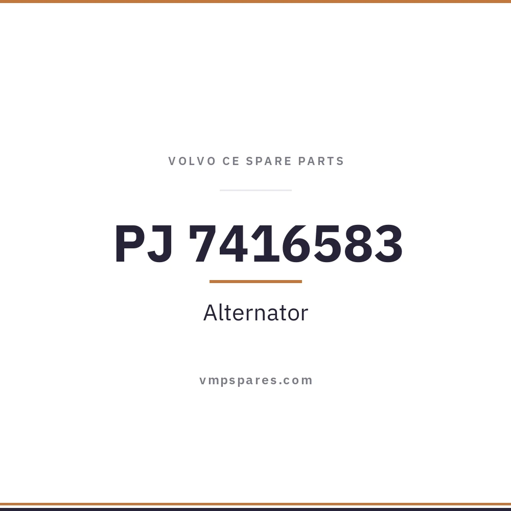 PJ 7416583 – Alternator
