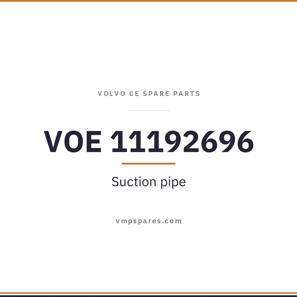 VOE 11192696 – Suction pipe
