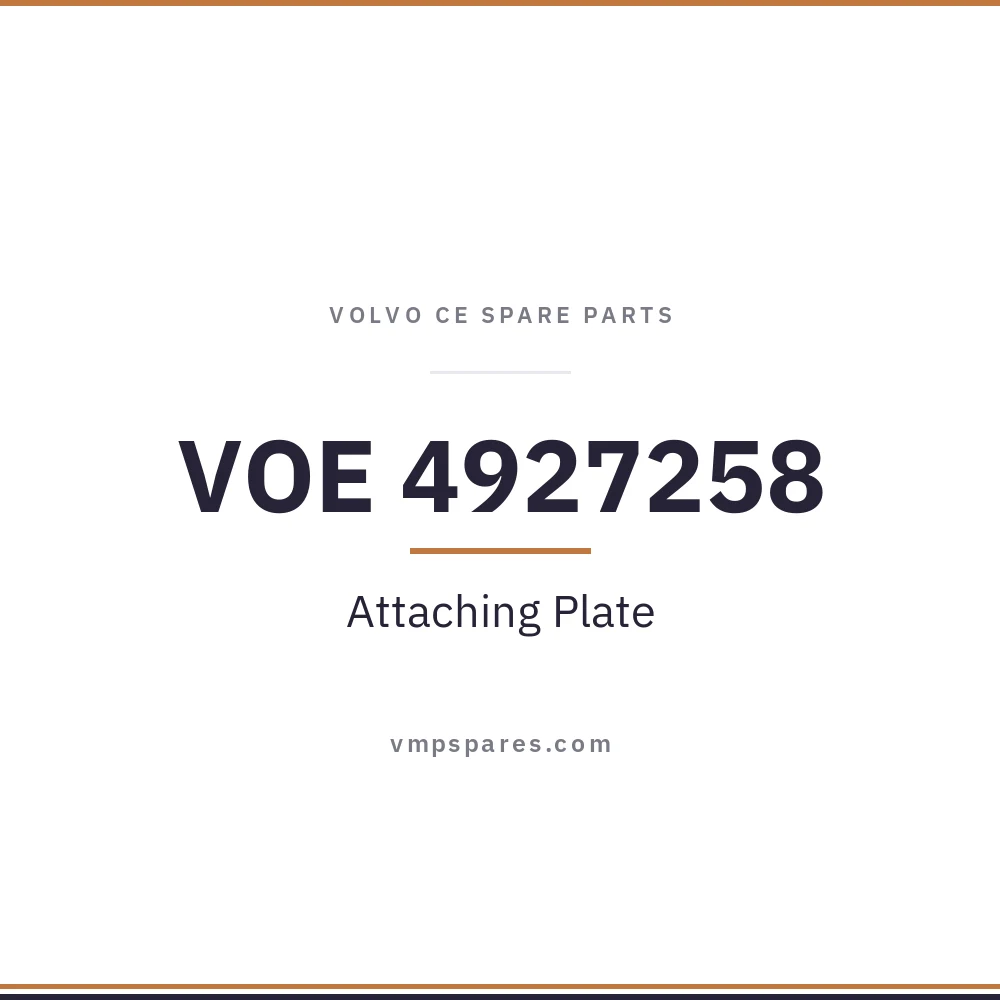 VOE 4927258 – Attaching Plate