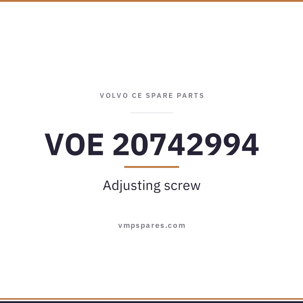 VOE 20742994 – Adjusting screw