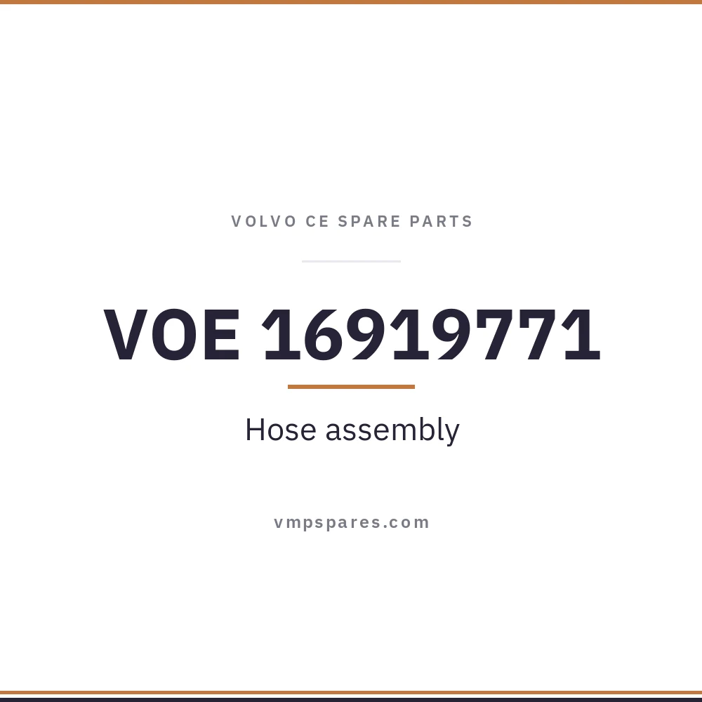 VOE 16919771 – Hose assembly
