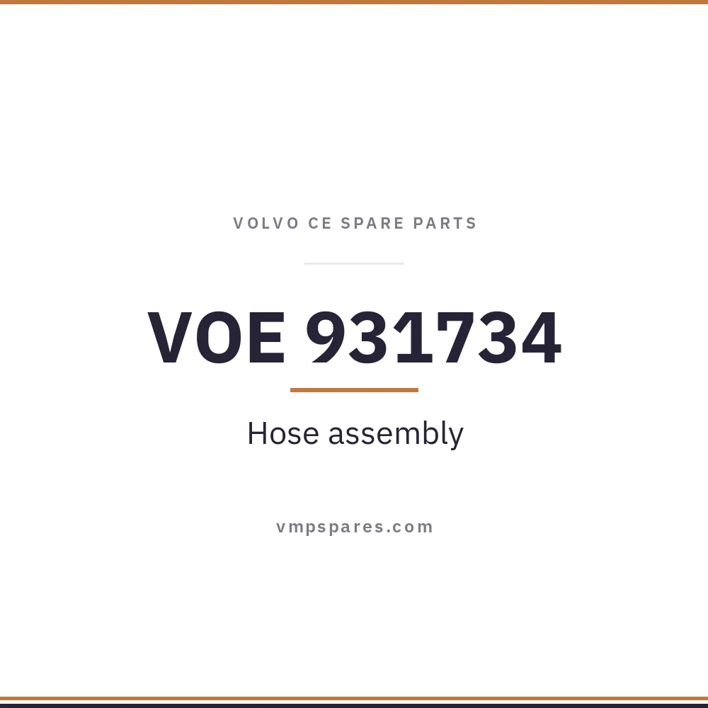VOE 931734 – Hose assembly