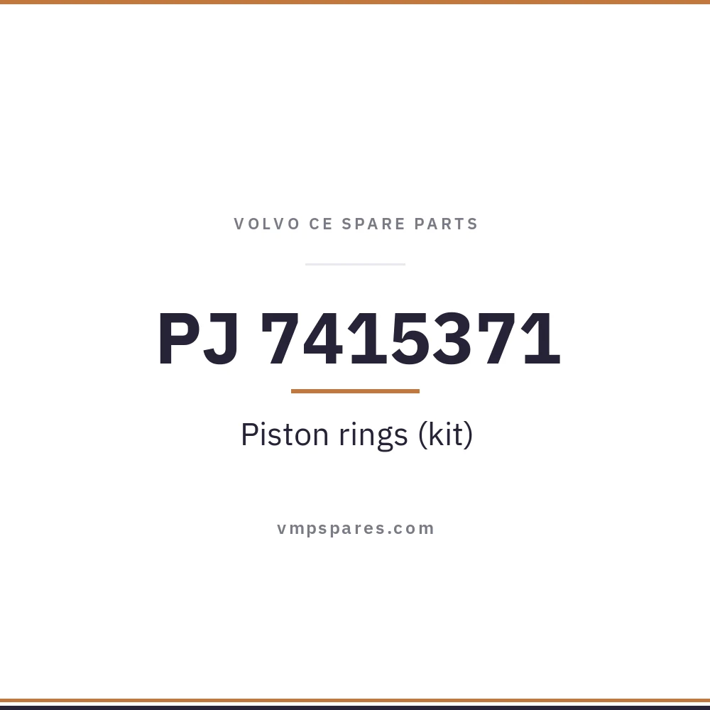 PJ 7415371 – Piston rings (kit)