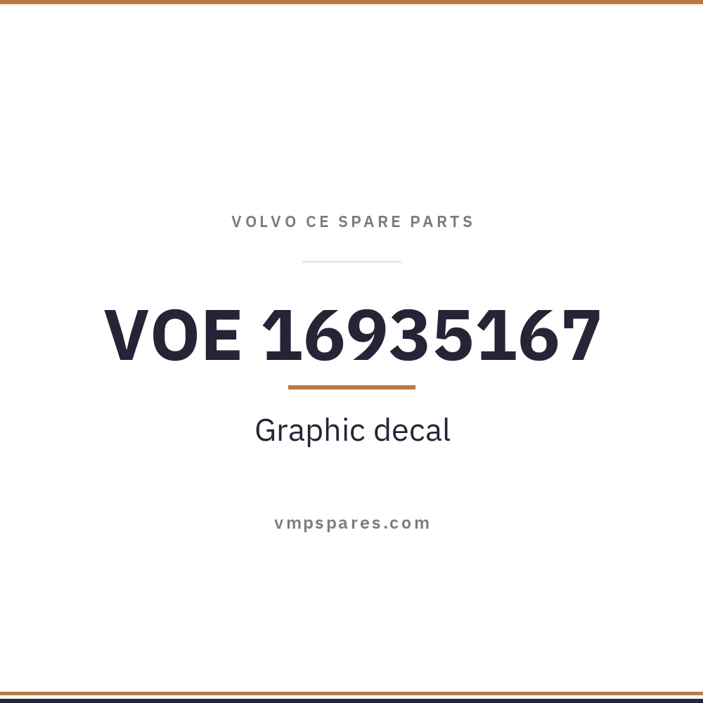 VOE 16935167 – Graphic decal