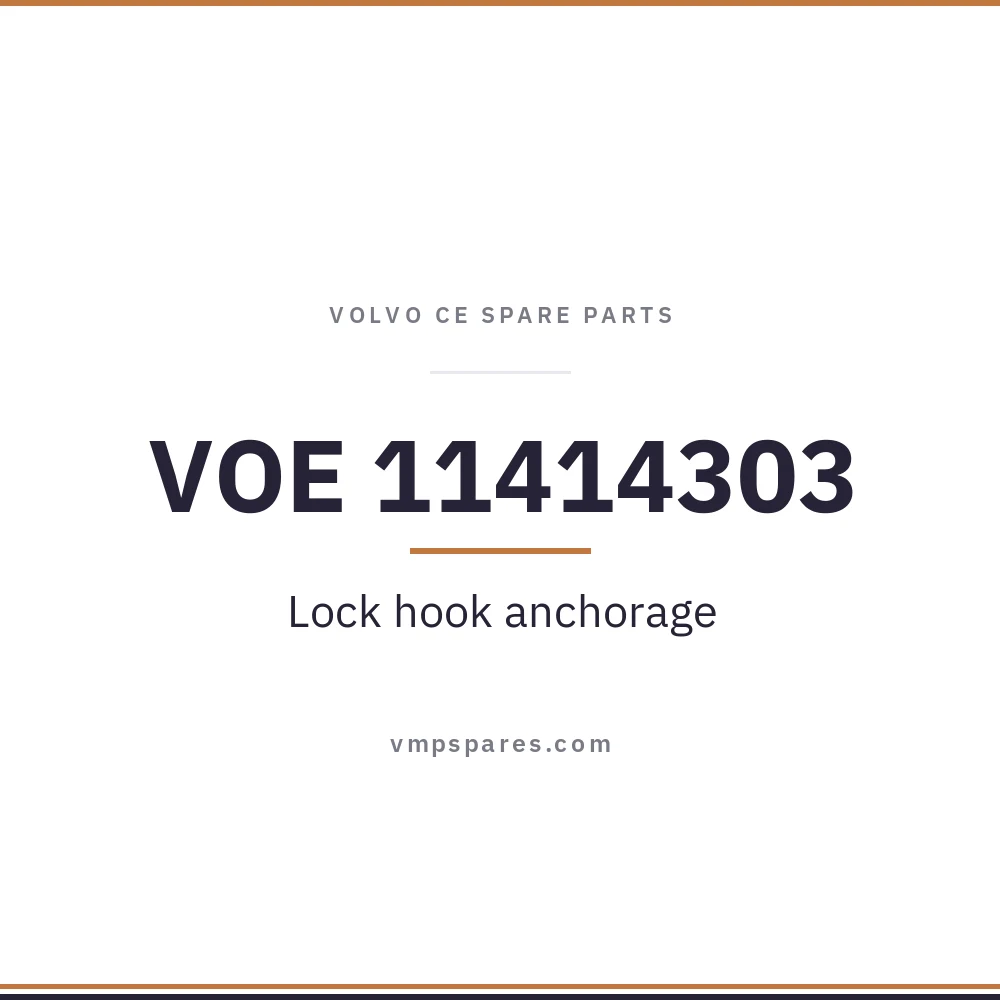 VOE 11414303 – Lock hook anchorage
