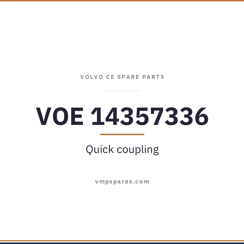 VOE 14357336 – Quick coupling