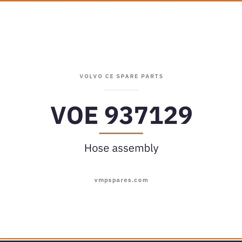 VOE 937129 – Hose assembly