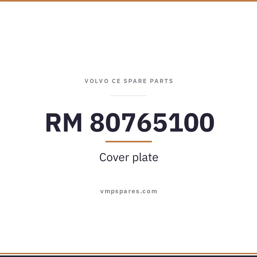 RM 80765100 – Cover plate