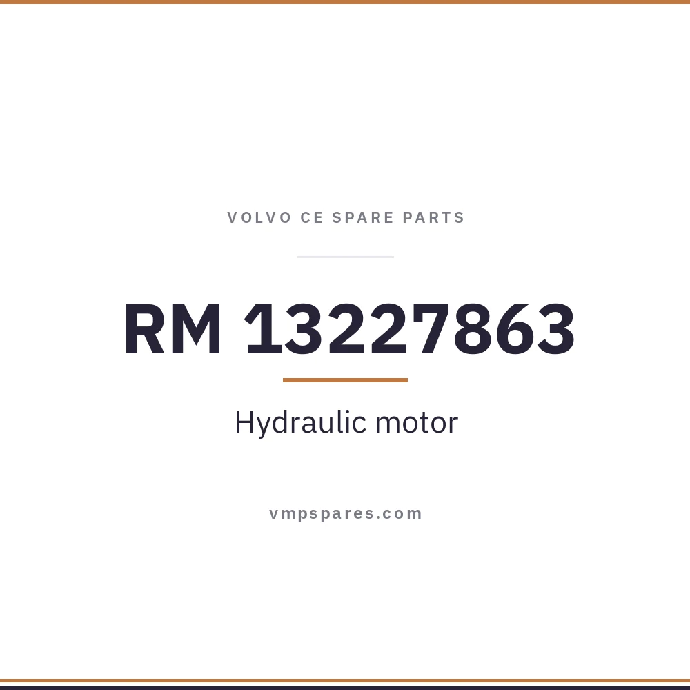 RM 13227863 – Hydraulic motor