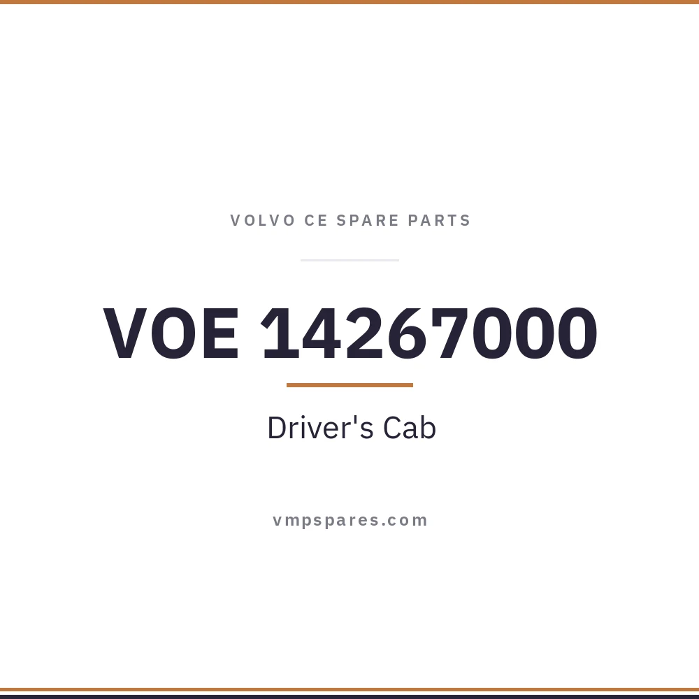 VOE 14267000 – Driver’s Cab