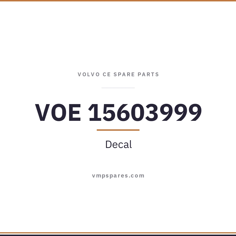 VOE 15603999 – Decal