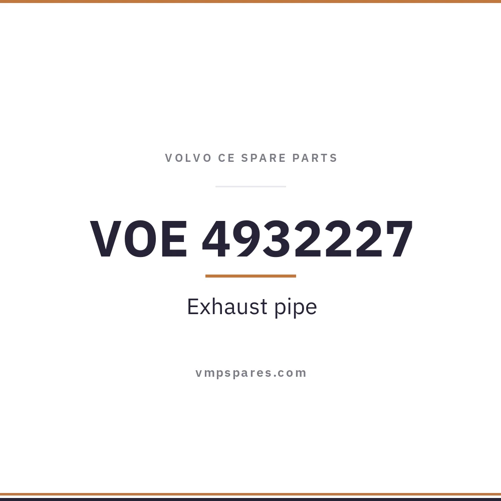 VOE 4932227 – Exhaust pipe