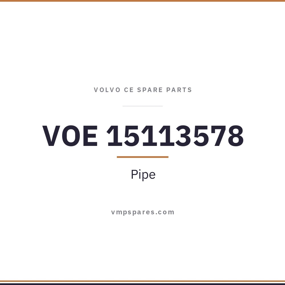 VOE 15113578 – Pipe