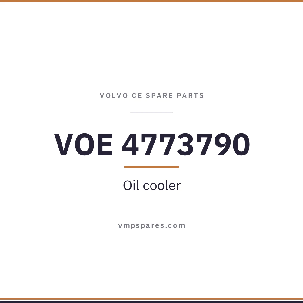 VOE 4773790 – Oil cooler