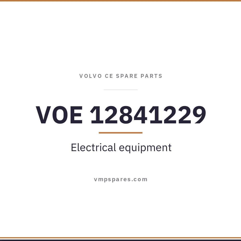 VOE 12841229 – Electrical equipment