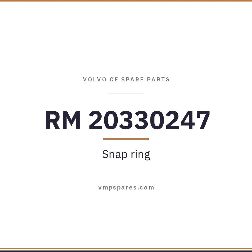 RM 20330247 – Snap ring
