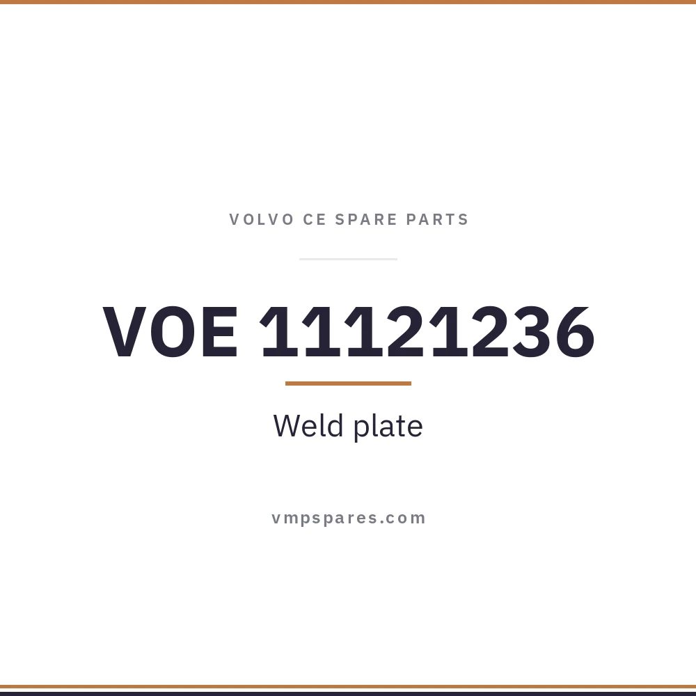 VOE 11121236 – Weld plate