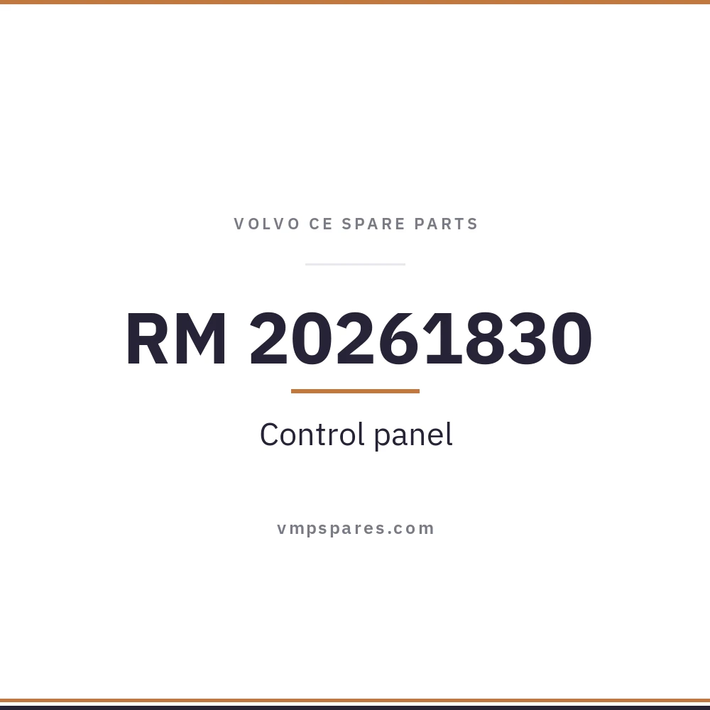 RM 20261830 – Control panel