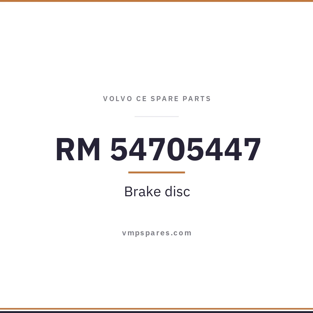 RM 54705447 – Brake disc