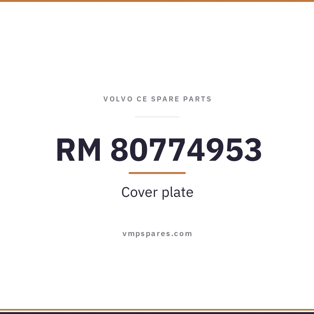 RM 80774953 – Cover plate