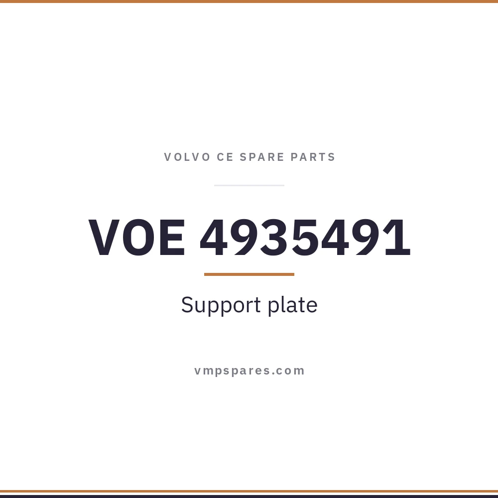 VOE 4935491 – Support plate
