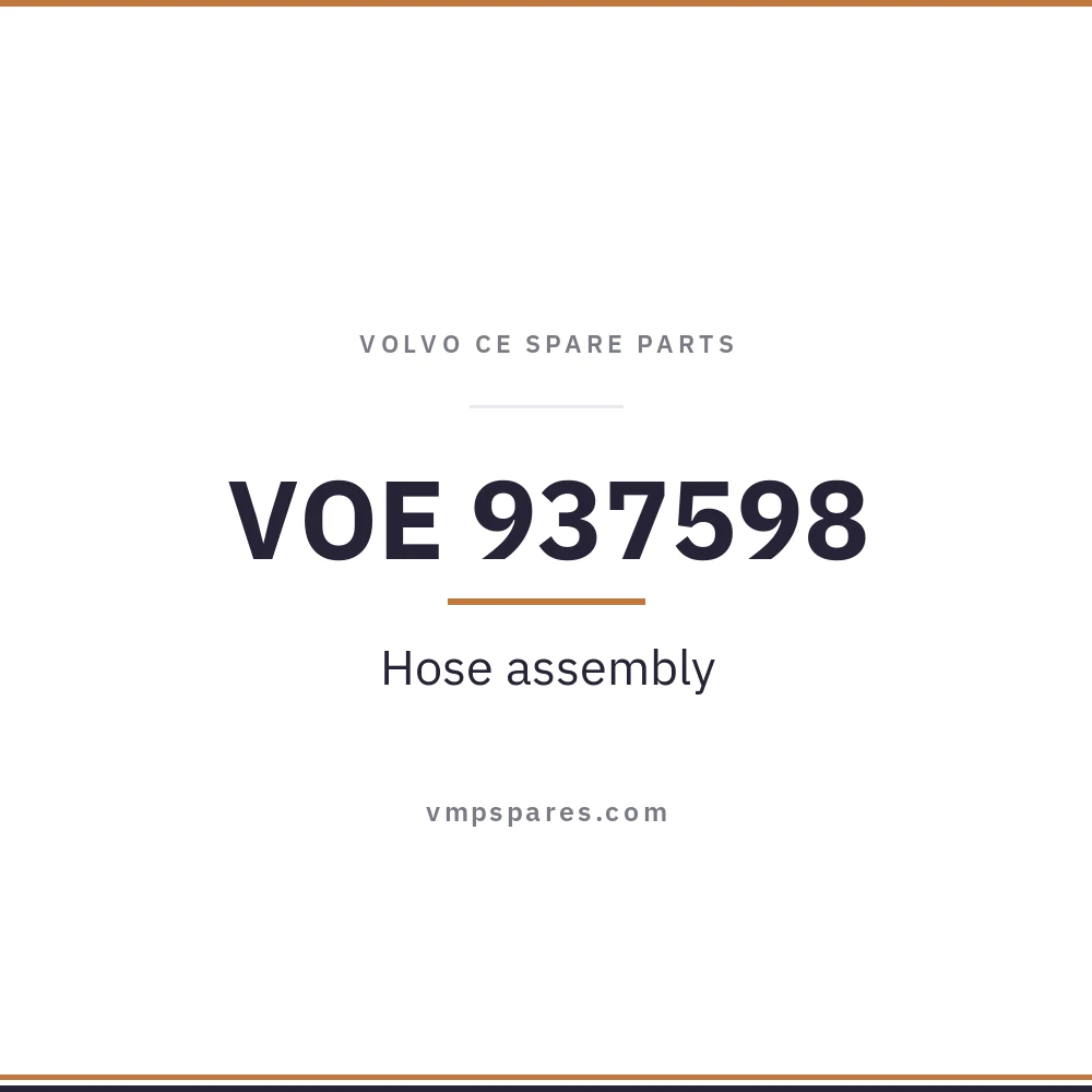 VOE 937598 – Hose assembly